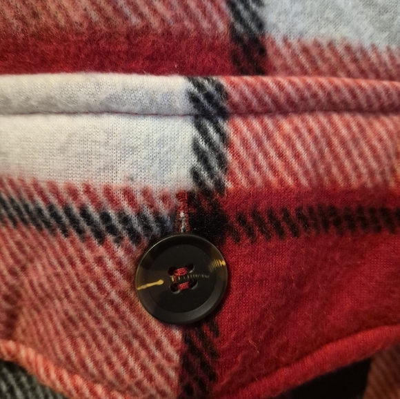 LOVE FLANNEL BUTTON DOWN SHIRT SIZE 4X - Picture 4 of 5